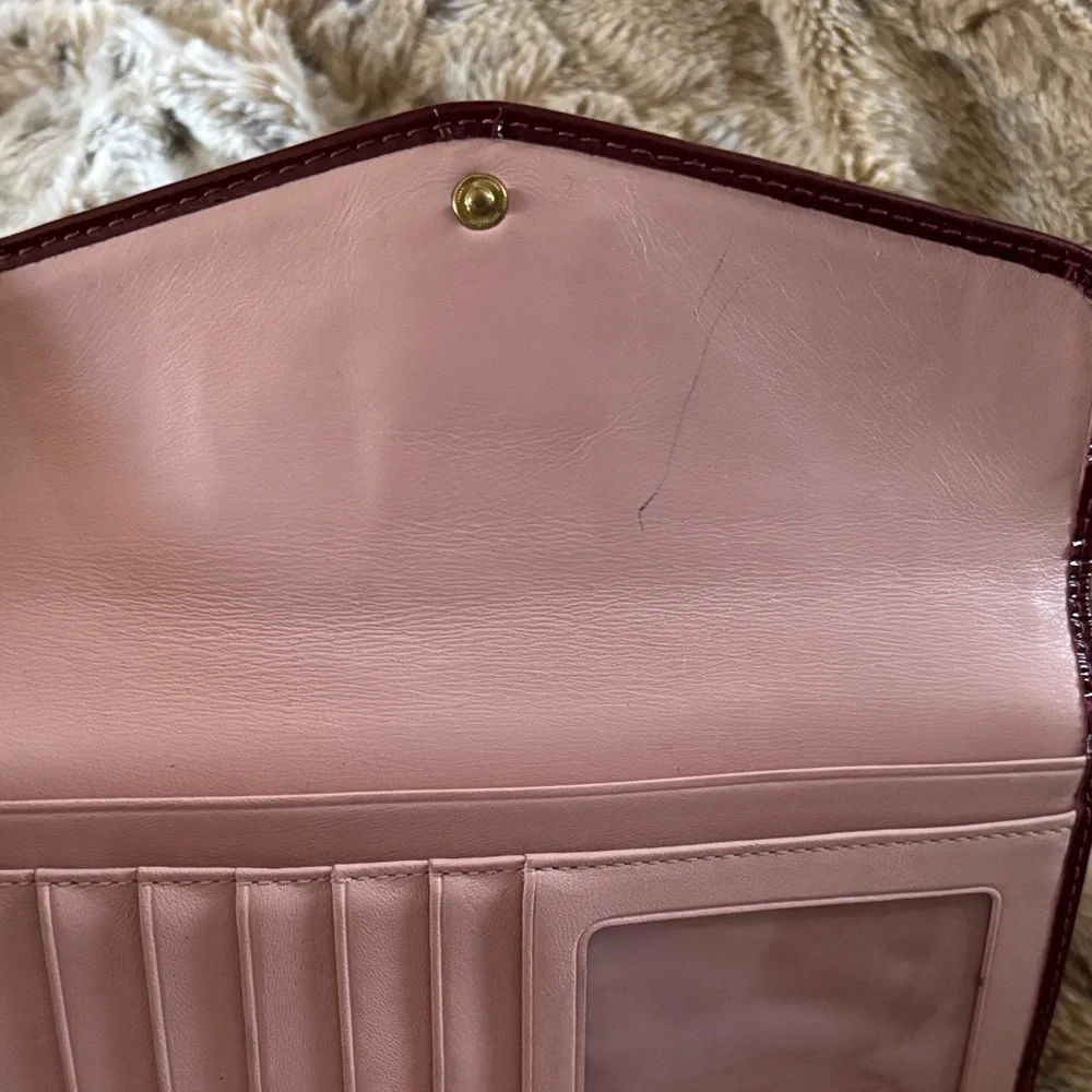 Coach Deep Red Patent Leather Wallet - Picture 6 of 14